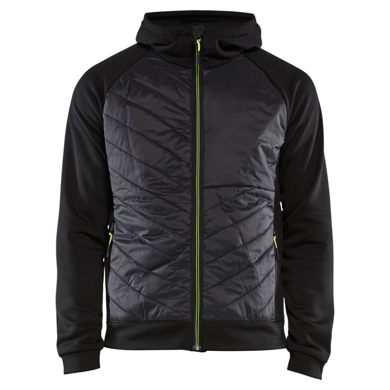Veste de travail hybride à capuche - 34632526 BLAKLADER Noir / Jaune S