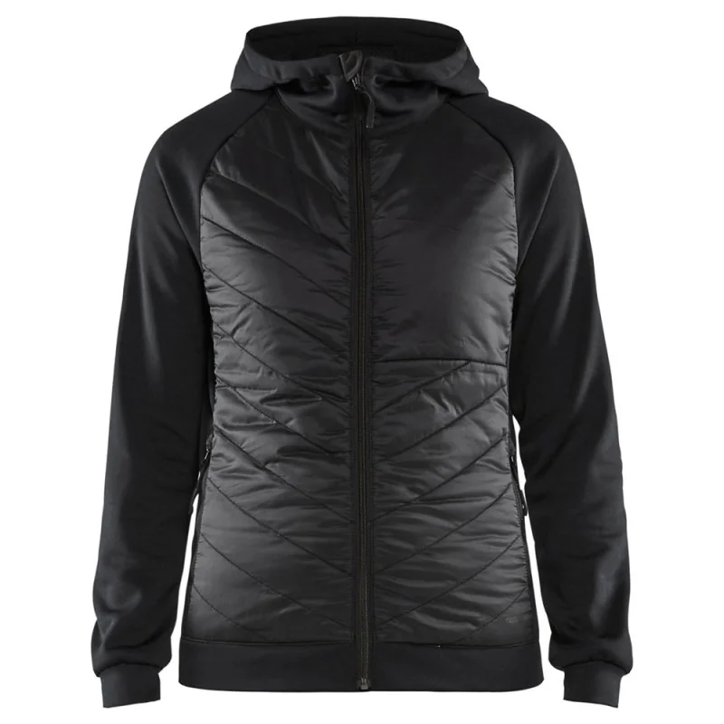 Veste sweat à capuche pour femme - 34642526 BLAKLADER Noir / Gris foncé L
