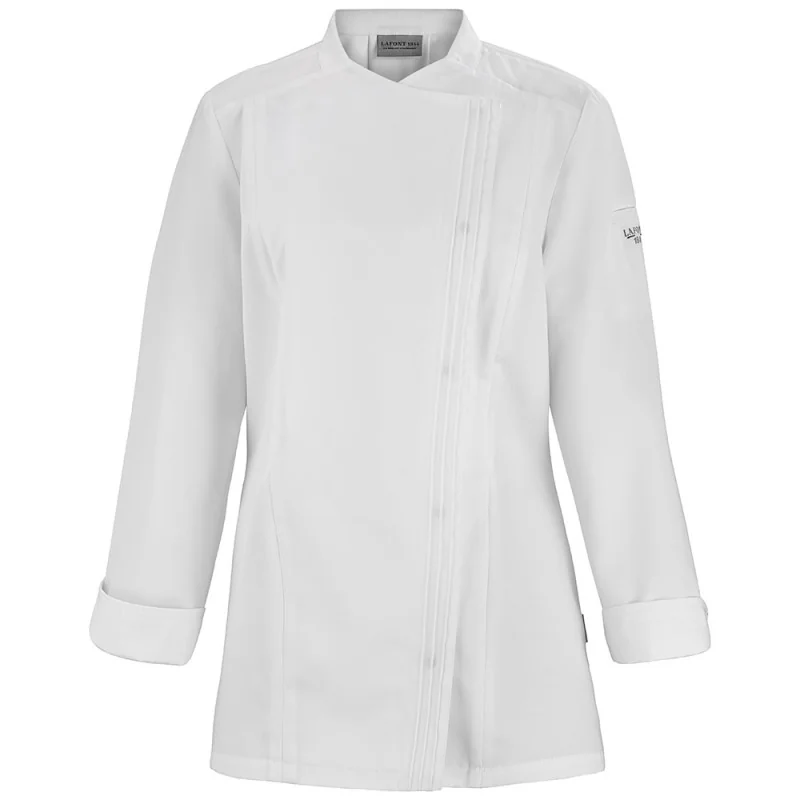 Veste de cuisine blanche femme tissu Tencel Lafont TITANE - 2TTNFPI 48 Blanc