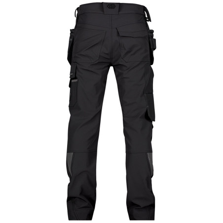 Pantalon de travail extensible noir avec poches genoux Dassy MATRIX
