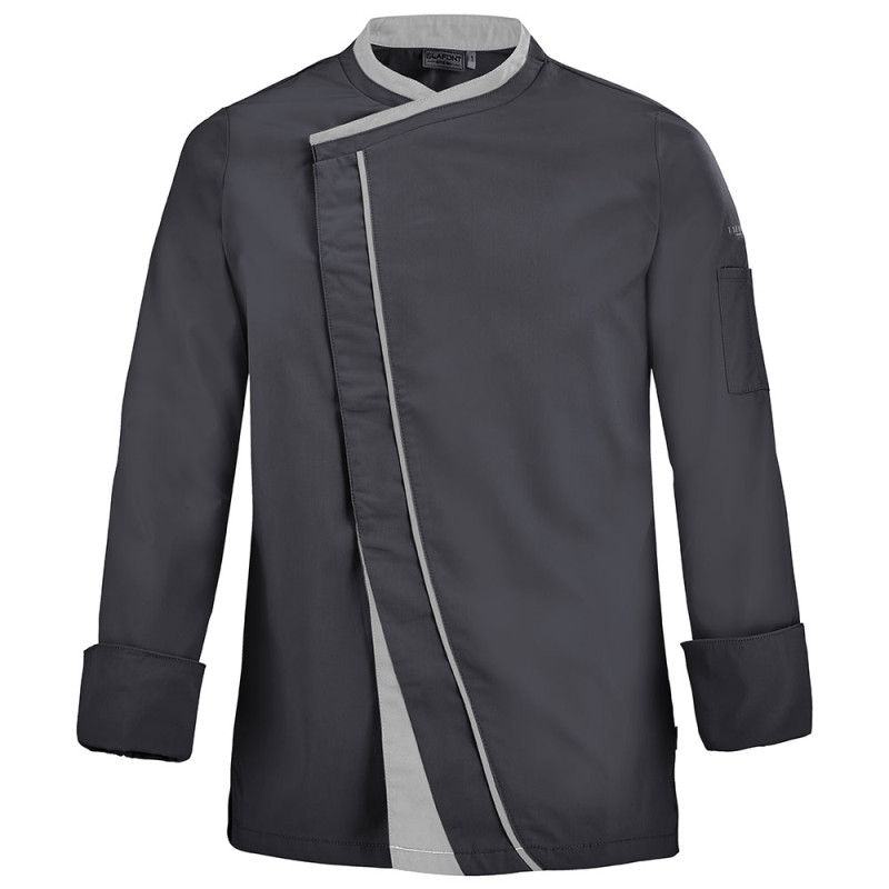 Veste de cuisine homme Lafont MINT - 2MNTCP 4 / Taille XL Gris Anthracite / Gris