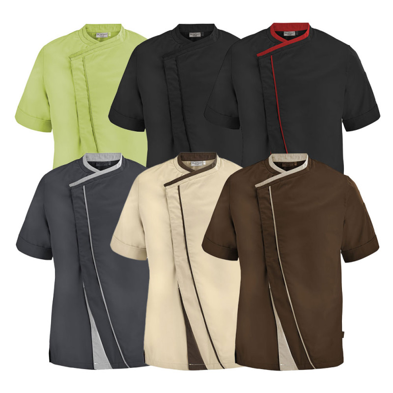 Veste de cuisinier homme manches courtes Lafont PARSLEY - 2PARCP 3 / Taille L Orange