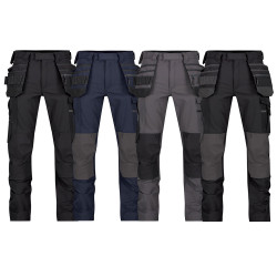 Pantalon de travail stretch multipoches avec poches genoux - DASSY MATRIX