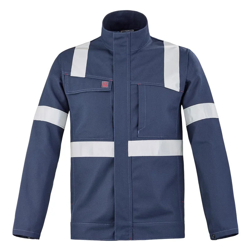 Veste de travail avec bandes réfléchissantes Lafont JASPE REFLECT - 3MIMUPBR 2 / Taille M Bleu Marine