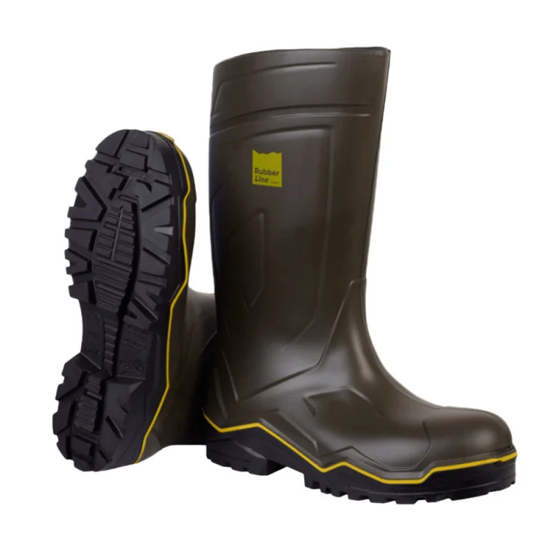 Bottes de travail robustes et antidérapantes RLO4VT - RUBBER LINE SOLIDUR 46 Vert