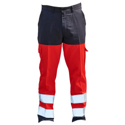 Pantalon haute visibilité rouge classe 2 01HVR PBV