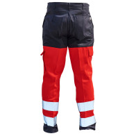 Pantalon haute visibilité rouge classe 2