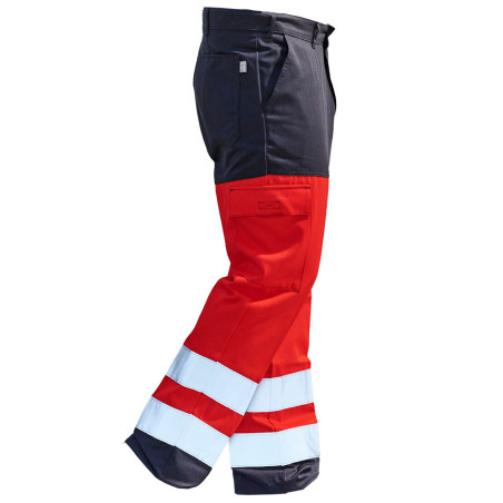 Pantalon professionnel rouge fluo 01HVR PBV