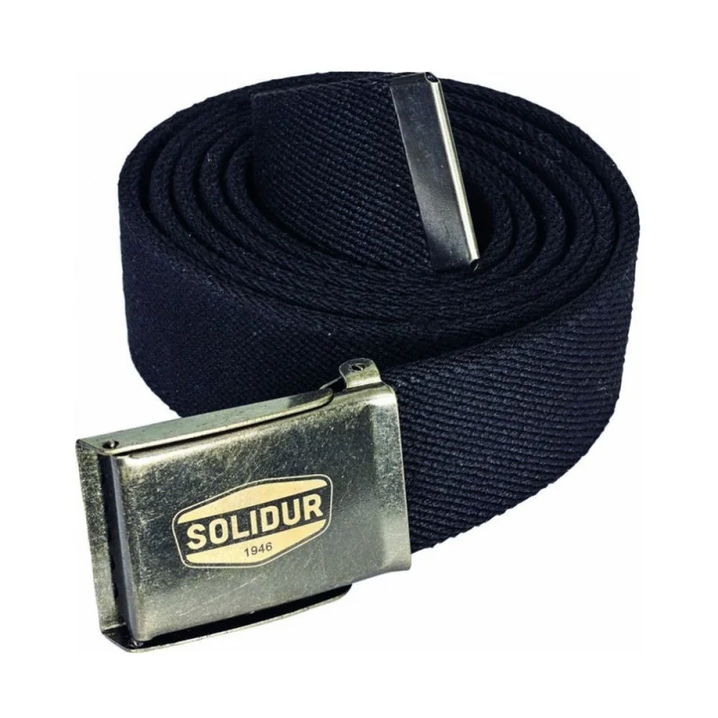 Ceinture de travail textile noir - SOLIDUR ACCEINTX Noir Taille Unique