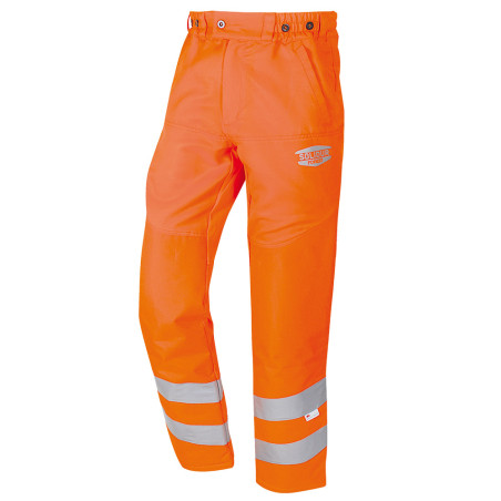 Pantalon débroussaillage haute visibilité orange Solidur