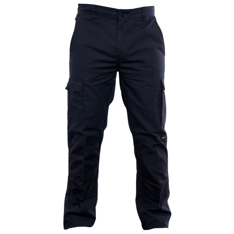 Pantalon de travail élasthanne avec poches genoux - PBV BOB TYPHON+ 36 Bleu Marine