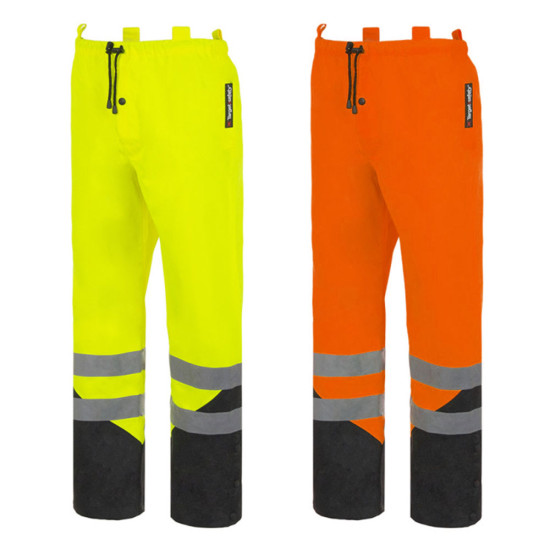 Pantalon haute-visibilité orange rétroréfléchissant