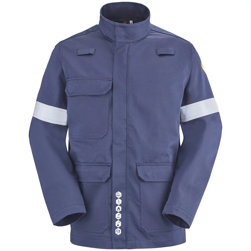 Veste atex avec bandes réfléchissantes ARAGATS - ATEX LM 320 CEPOVETT SAFETY 5 / Taille XXL Bleu Marine