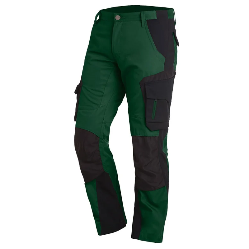 Pantalon de travail slim homme - FLORIAN FHB 46 Vert / Noir