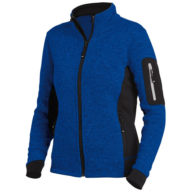 Veste de travail polaire femme - MARIEKE FHB S Bleu Roi / Noir