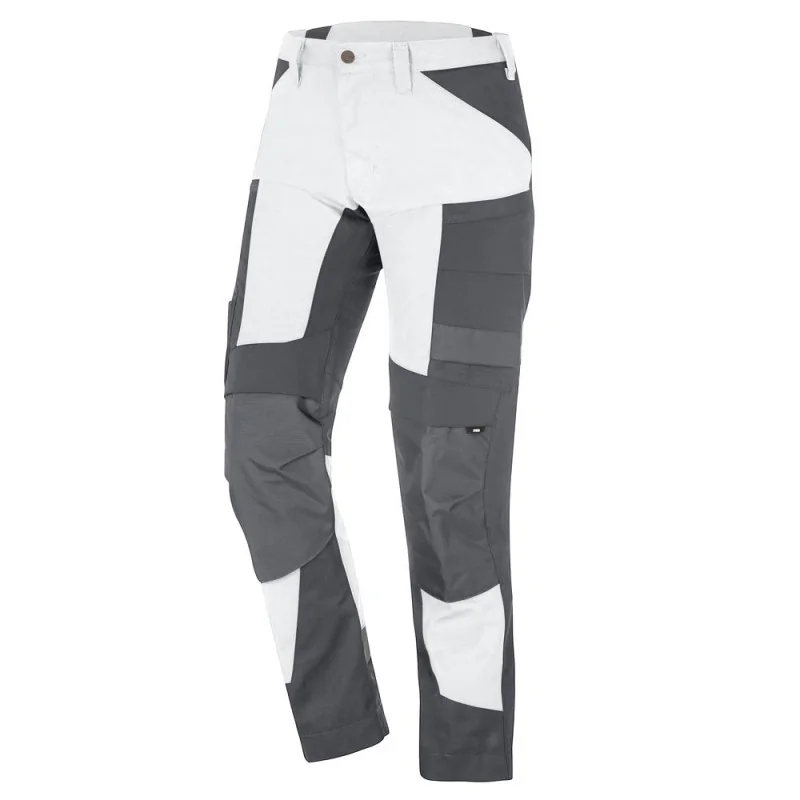 Pantalon de travail slim stretch - LEO FHB 42 Blanc / Gris