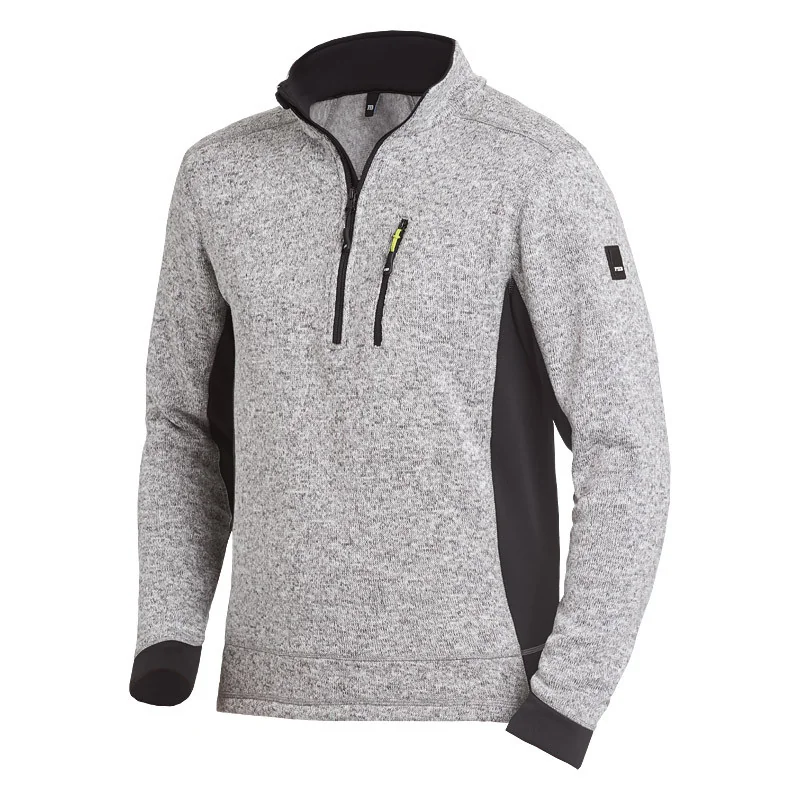 Polaire de travail col zippé - PATRICK FHB Gris / Noir XL