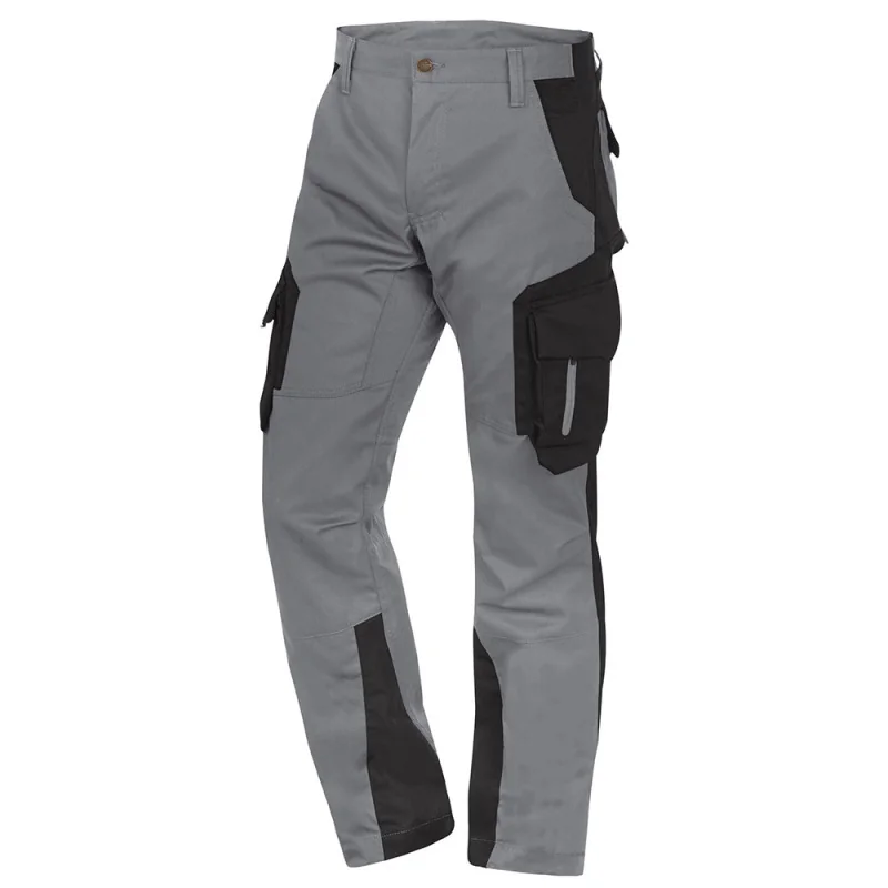 Pantalon de travail slim fit homme - FABIAN FHB 42 Gris / Noir