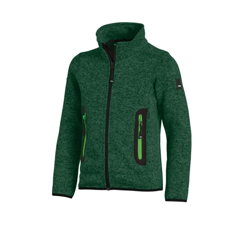 Polaire de travail enfant zippée - MATS FHB Vert 3/4 ans (98-104)