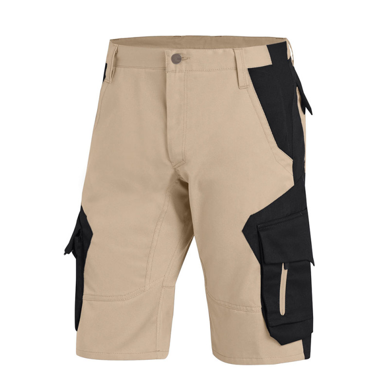 Bermuda de travail homme - WULF FHB 62 Beige / Noir