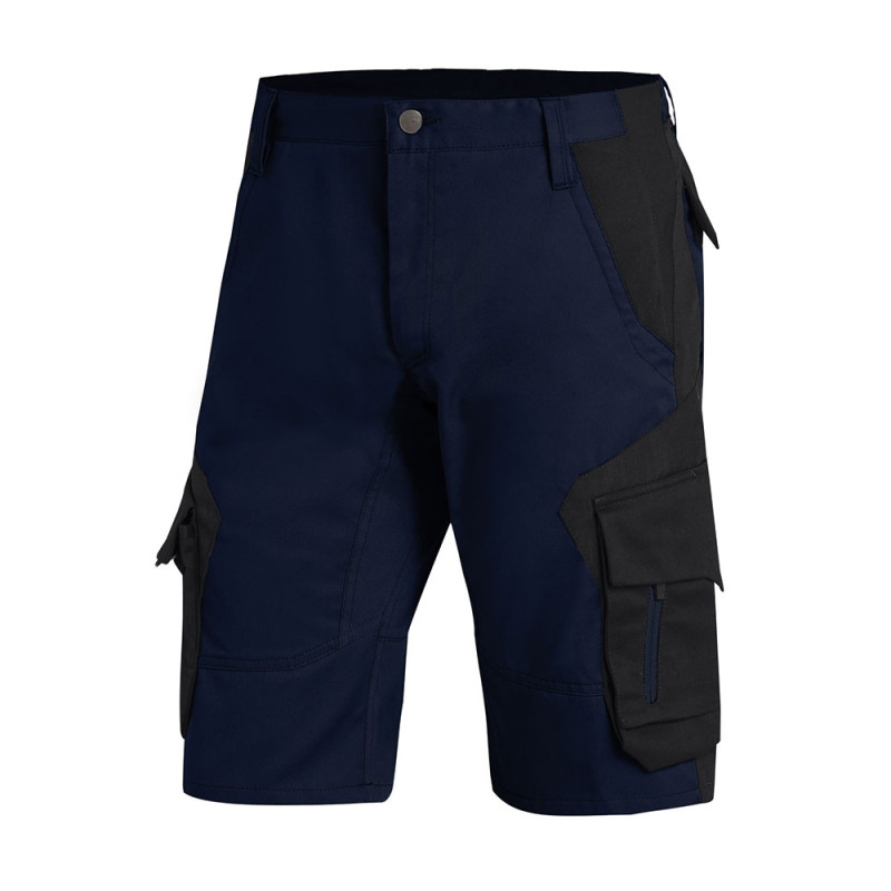 Bermuda de travail homme - WULF FHB 48 Bleu Marine / Noir