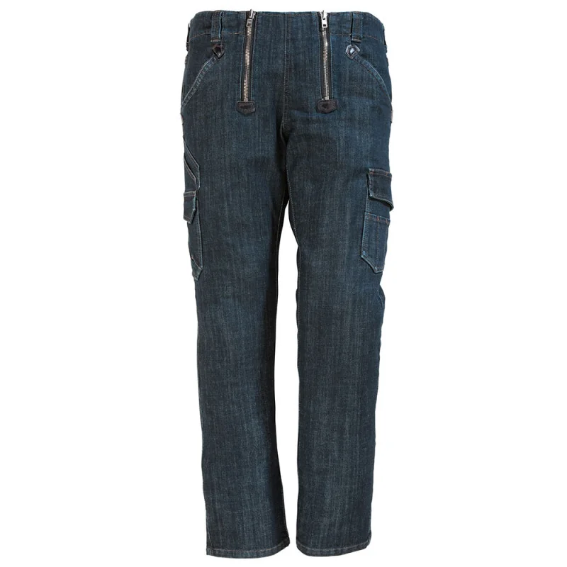 Largeot de travail stretch en jeans - FRIEDHELM FHB 60 Bleu Foncé