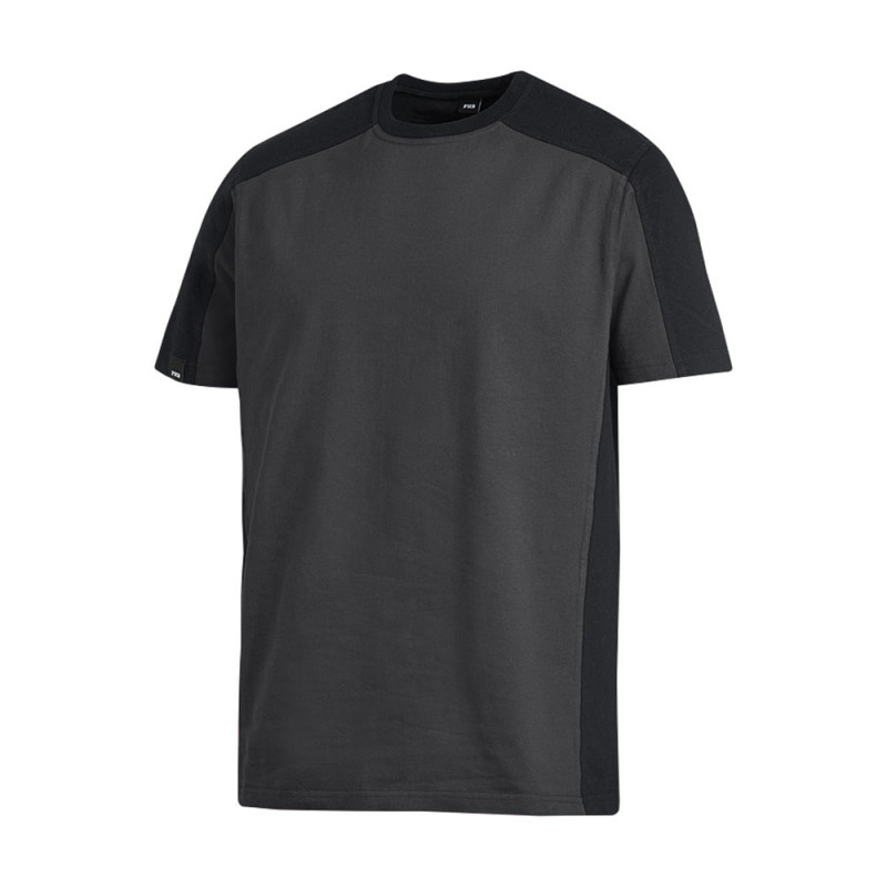 Tee shirt de travail manches courtes 100% coton - MARC FHB Gris Anthracite / Noir L