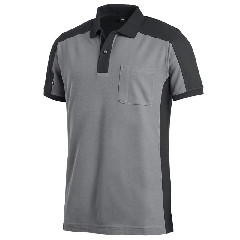 Polo de travail bicolore manches courtes - KONRAD FHB Gris / Noir 5XL