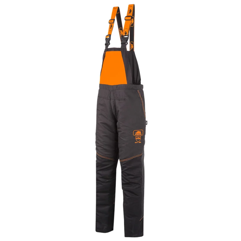 Salopette de bûcheron classe 1 type A - ASPIN SIP PROTECTION 3XL Gris / Noir / Orange
