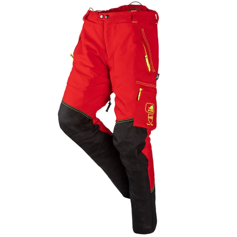 Pantalon anti coupure stretch classe 1 type A - REFLEX SIP PROTECTION M Rouge / Jaune / Noir