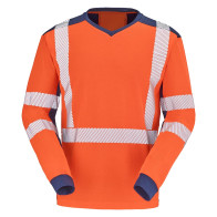 T shirt de travail manche longue orange fluo Cepovett