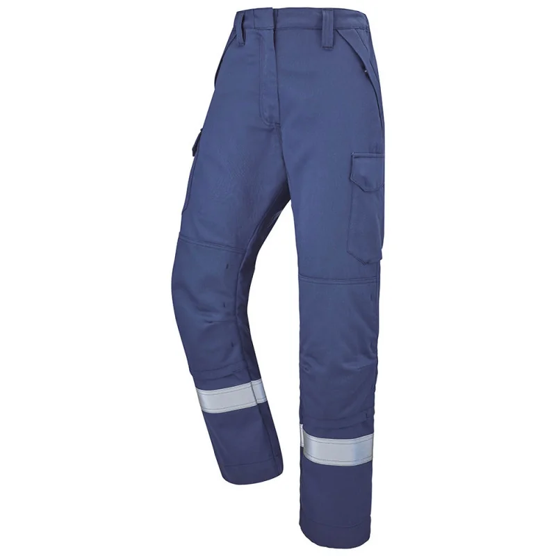 Pantalon multirisques femme avec poches genoux CORIS - Atex Reflect 260 XP CEPOVETT Bleu Marine T4 / 50-52