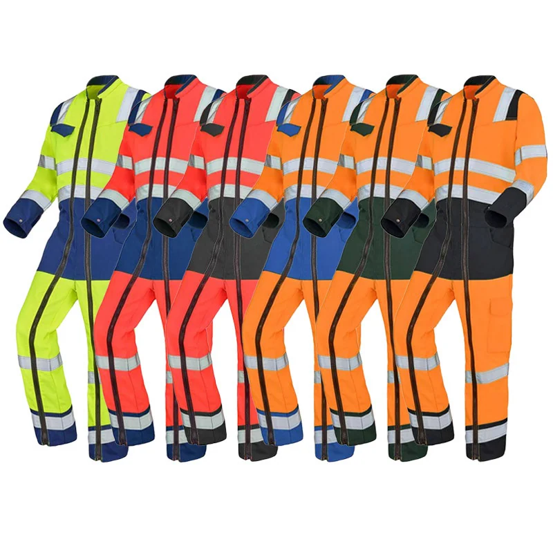Combinaison haute visibilité 2 zip classe 3 - FLUO SAFE XP CEPOVETT 9J86 6 / Taille 3XL Jaune hivi / Bleu Azur