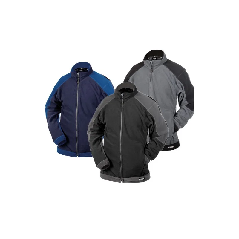 Veste polaire de travail bicolore - DASSY KAZAN 5 / Taille XXL Marine contrasté Bleu Roi