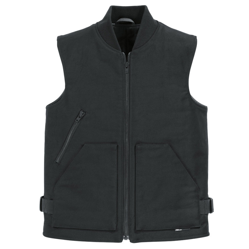 Gilet de travail noir 100% coton avec doublure matelassée - FIETE FHB Noir 64