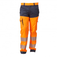 Pantalon haute visibilité stretch classe 2 orange GASTON PBV