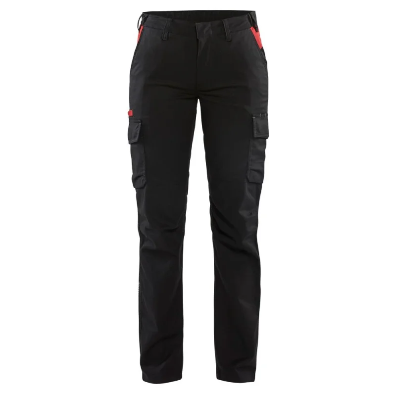 Pantalon de travail femme stretch 2D - 71441832 BLAKLADER 40 Noir / Rouge