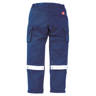 Pantalon bleu de travail avec bandes réfléchissantes - LAFONT 1XPRSCP ROW