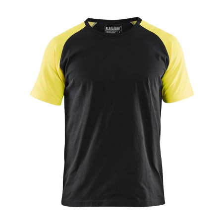 T-shirt pro Blaklader noir et jaune