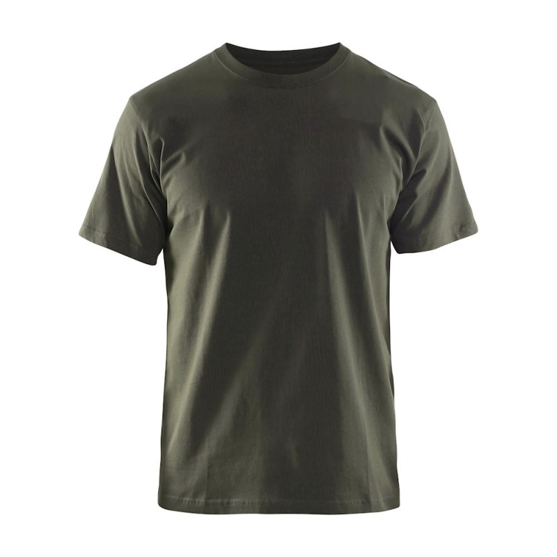 Tee shirt de travail 100% coton manches courtes - BLAKLADER 35251042 Vert Kaki S
