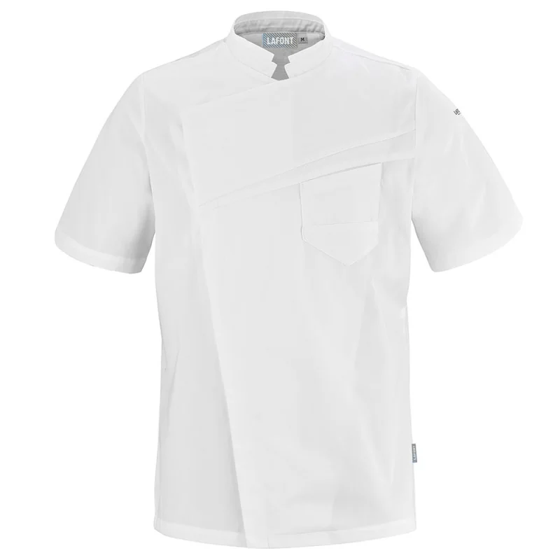 Veste de cuisine blanche manches courtes Lafont LEMONGRASS - 2LGMCPMC - Déstockage 1 / Taille S Blanc