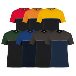 T-shirt de travail bicolore manches courtes - WK304 Designed to Work