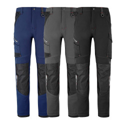 Pantalon de travail stretch avec poches genoux Lafont RULER 1ATTST