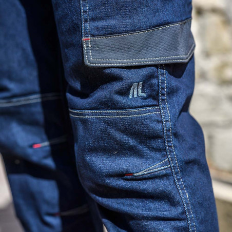 Jeans de travail stretch avec renforts genoux Lafont RULER LJ - 1ATTJ Work Attitude 3