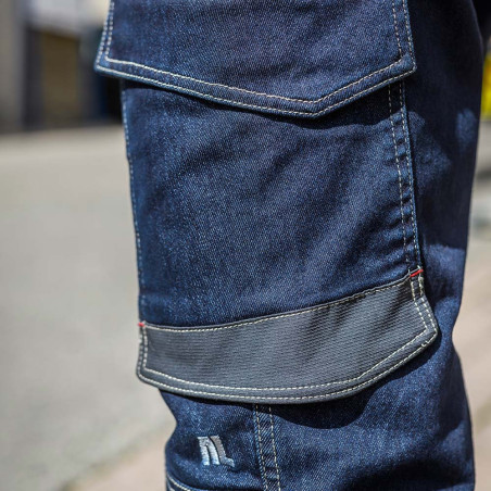 Jeans de travail stretch avec renforts genoux Lafont RULER LJ - 1ATTJ Work Attitude 3