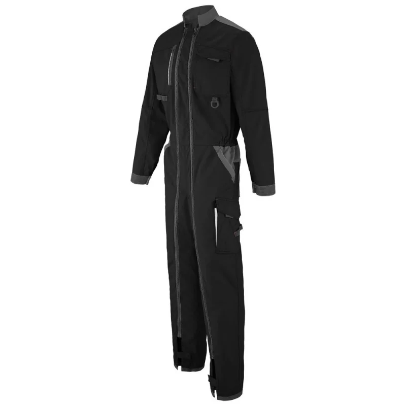 Combinaison de travail double fermeture Lafont WIRE - 5ATG3 Work Attitude 3 2 / Taille M Noir contrasté Gris Charbon