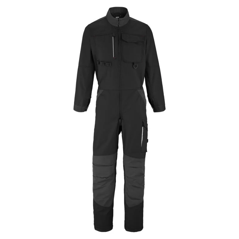Combinaison de travail 1 zip Lafont FRAME L3 - 5ATT3 Work Attitude 3 5 / Taille XXL Noir contrasté Gris Charbon