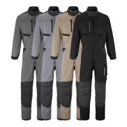 Combinaison De Travail Légère AMA - Taille M - Bicolore - 65% Polyester 35% Coton - Poches Velcro