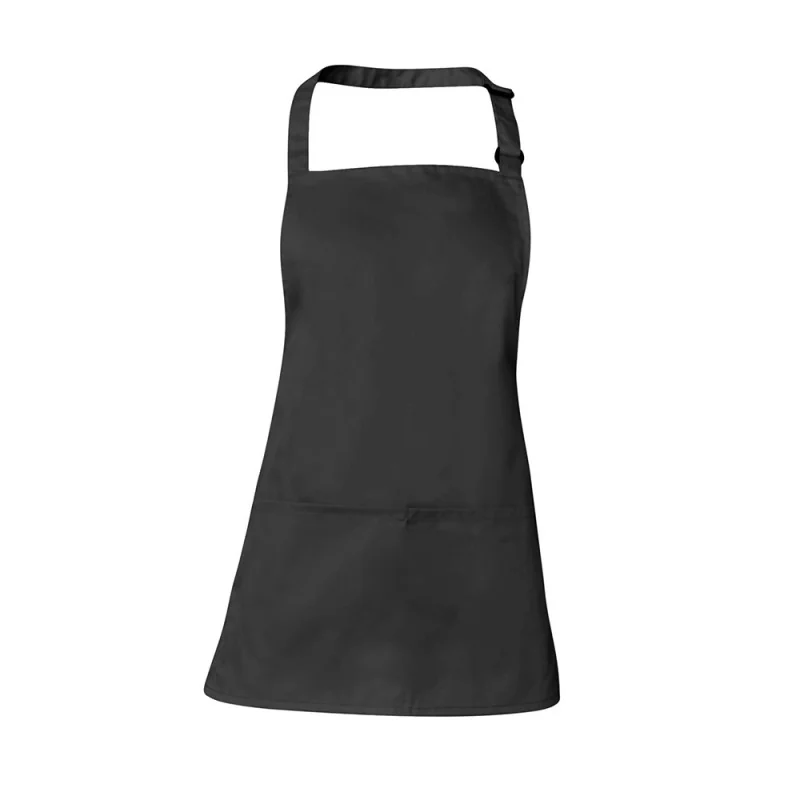 Tablier de service court à bavette - ANDY SNV Noir Taille Unique