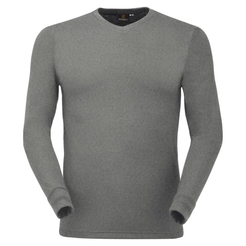 Tee-shirt de travail multirisques à manches longues - T1000 Cepovett Safety 6 / Taille 3XL Gris Chiné